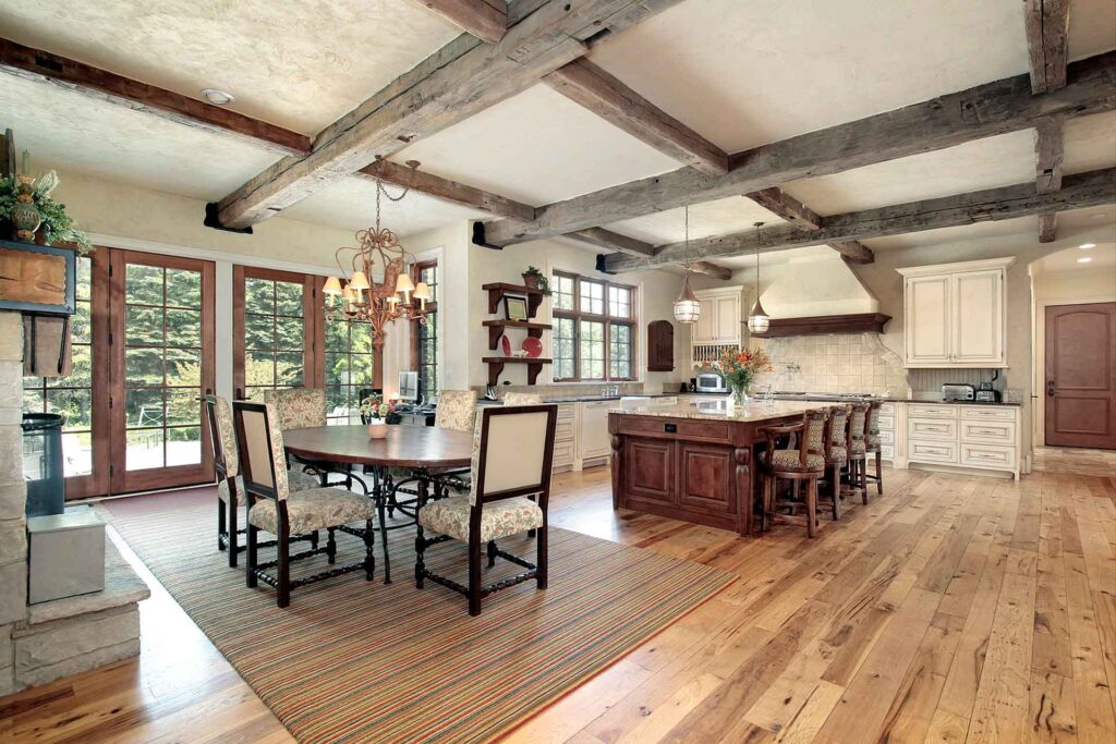 Kitchen-ceiling-wood-beams