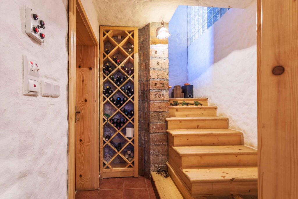 Wine-cellar-and-stairway