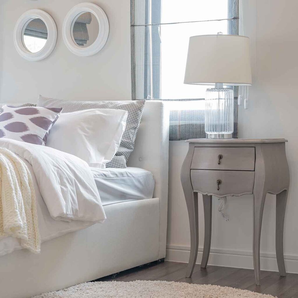 white-bedroom-classic-side-table